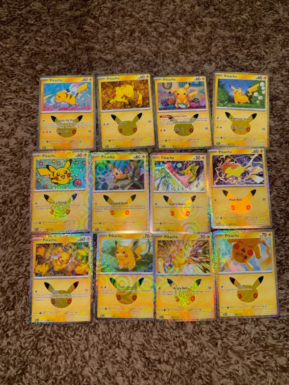 12/30 Pikachu 30th Anniversary Celebration Cards